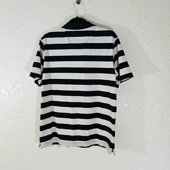 Saddlebred Rugby Style Striped Men's Polo - Picture 6 of 10